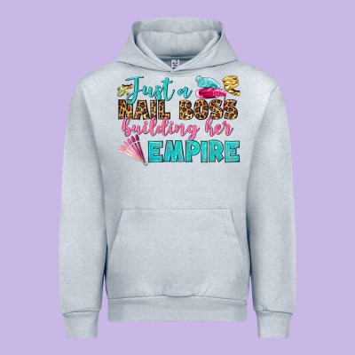 Just A Nail Boss Building Her Empire Bbs Urban Hoodie Designed By Bundleandbundleshop