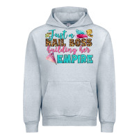 Heather Grey just a nail boss building her empire bbs Urban Hoodie - BundleAndBundleShop