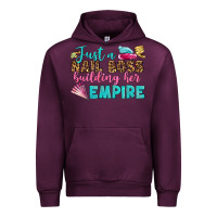 Mauve Wine just a nail boss building her empire bbs Urban Hoodie - BundleAndBundleShop