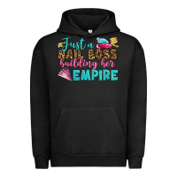 Pigment Black just a nail boss building her empire bbs Urban Hoodie - BundleAndBundleShop