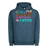 Pigment Midnight Navy just a nail boss building her empire bbs Urban Hoodie - BundleAndBundleShop