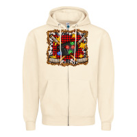 Sandshell hockey christmas with lights and stars Zipper Hoodie - FaDigitalArtStudio