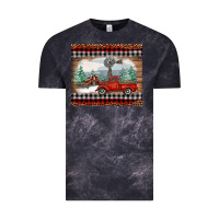 Cloud Black christmas farm and truck Vintage Tee - RanaPortraitStore