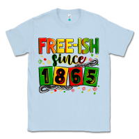 Dusty Blue Free-ish since 1865 Classic Tee - Zillion Design Studio