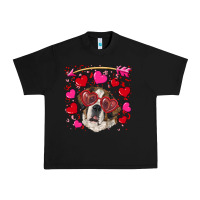 Black valentine's day  saint bernard dog Urban Heavy Tee - RanaPortraitStore