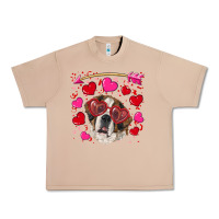 Valentine's Day  Saint Bernard Dog Urban Heavy Tee | Teevron