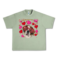 Oil Green valentine's day  saint bernard dog Urban Heavy Tee - RanaPortraitStore