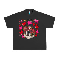 Pigment Black valentine's day  saint bernard dog Urban Heavy Tee - RanaPortraitStore