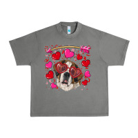 Tornado valentine's day  saint bernard dog Urban Heavy Tee - RanaPortraitStore