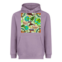 Lavender geography class seamless pattern Heavyweight Hoodie - BundleAndBundleShop