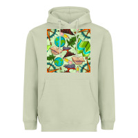 Matcha geography class seamless pattern Heavyweight Hoodie - BundleAndBundleShop