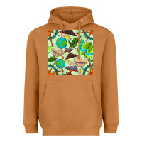 Meerkat geography class seamless pattern Heavyweight Hoodie - BundleAndBundleShop