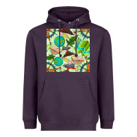 Plum geography class seamless pattern Heavyweight Hoodie - BundleAndBundleShop