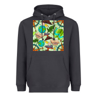 Smoke geography class seamless pattern Heavyweight Hoodie - BundleAndBundleShop