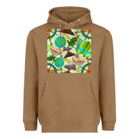 Toasted Coconut geography class seamless pattern Heavyweight Hoodie - BundleAndBundleShop