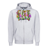 Heather Grey fat tuesday Zipper Hoodie - RacoonDesign
