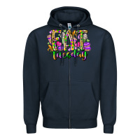 Navy fat tuesday Zipper Hoodie - RacoonDesign