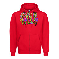 Red fat tuesday Zipper Hoodie - RacoonDesign