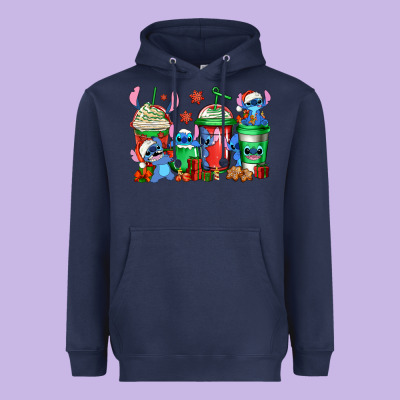 Christmas Stitch Coffee Heavyweight Hoodie Designed By Jasminsmagicworld