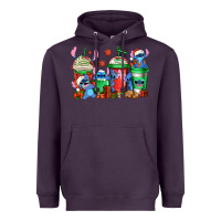 Plum christmas stitch coffee Heavyweight Hoodie - Jasminsmagicworld