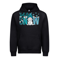 Black let it snow with cute snowman bbs Urban Hoodie - BundleAndBundleShop