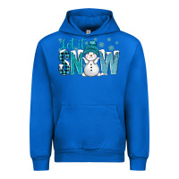Cobalt let it snow with cute snowman bbs Urban Hoodie - BundleAndBundleShop