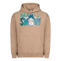 Pigment Burro let it snow with cute snowman bbs Urban Hoodie - BundleAndBundleShop