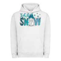 Pigment Lunar Rock let it snow with cute snowman bbs Urban Hoodie - BundleAndBundleShop