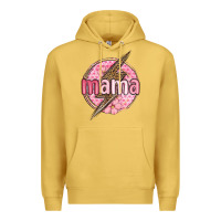 Antique Gold mama lightning bolt valentine s day Premium Hoodie - MaliasSmallBusiness
