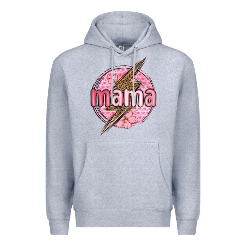 Mama Lightning Bolt Valentine S Day Premium Hoodie by MaliasSmallBusiness | Teevron
