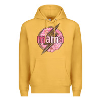 Mustard mama lightning bolt valentine s day Premium Hoodie - MaliasSmallBusiness