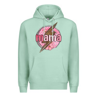 Seafoam mama lightning bolt valentine s day Premium Hoodie - MaliasSmallBusiness