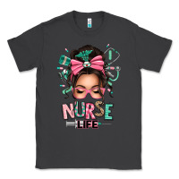 Smoke afro messy bun nurse life Classic Tee - texasbilliewilder