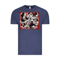 Vintage Denim cowhide glitter tooled leather Vintage Tee - RanaPortraitStore