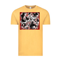 Vintage Mustard cowhide glitter tooled leather Vintage Tee - RanaPortraitStore