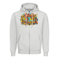 Dove Grey girl mama Zipper Hoodie - RacoonDesign