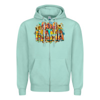 Seafoam girl mama Zipper Hoodie - RacoonDesign