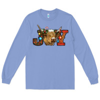 Colony Blue christmas joy cow Long Sleeve Tee - RanaPortraitStore