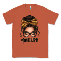 Copper caucasian leopard messy bun mom life Classic Tee - texasbilliewilder