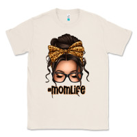 Natural caucasian leopard messy bun mom life Classic Tee - texasbilliewilder