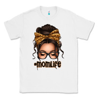White caucasian leopard messy bun mom life Classic Tee - texasbilliewilder