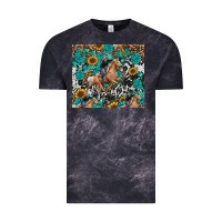 Cloud Black cowgirl sunflower turquoise Vintage Tee - RanaPortraitStore