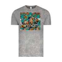 Cloud Rock cowgirl sunflower turquoise Vintage Tee - RanaPortraitStore