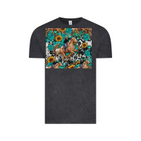 Vintage Black cowgirl sunflower turquoise Vintage Tee - RanaPortraitStore