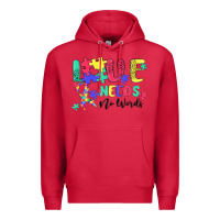 Cardinal love needs no words autism Premium Hoodie - MaliasSmallBusiness
