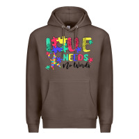 Coffee love needs no words autism Premium Hoodie - MaliasSmallBusiness