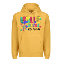 Mustard love needs no words autism Premium Hoodie - MaliasSmallBusiness