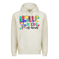 Oatmeal Heather love needs no words autism Premium Hoodie - MaliasSmallBusiness