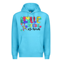Ocean Blue love needs no words autism Premium Hoodie - MaliasSmallBusiness