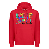 Red love needs no words autism Premium Hoodie - MaliasSmallBusiness